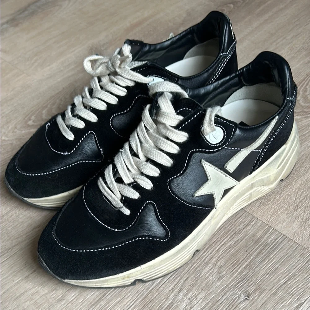 Golden Goose Women's Running Sole in black nappa and suede GGDB sz 37 - Picture 7 of 16